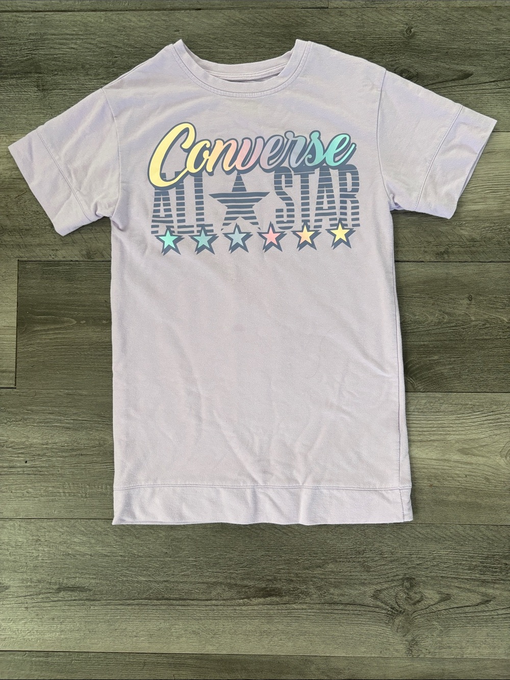 Girls Converse Pastel Purple Sweatshirt Dress - GUC, size M (10/12) - adorable!